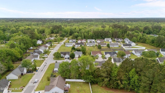 202 Two Oaks Ct, Newport, NC 28570 - aerial view featuring a residential view and a wooded view