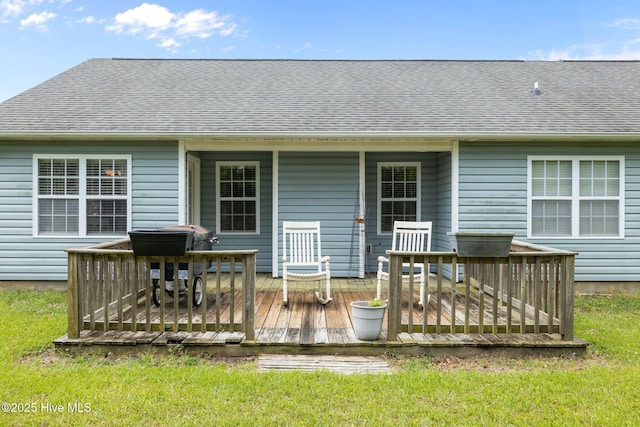 202 Two Oaks Ct, Newport, NC 28570 - rear view of property featuring a deck