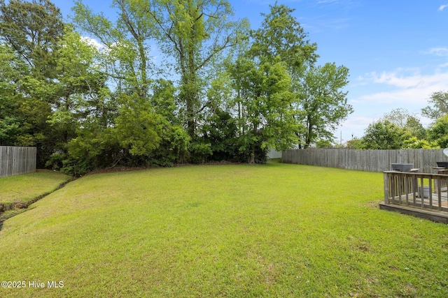 202 Two Oaks Ct, Newport, NC 28570 - view of yard featuring fence