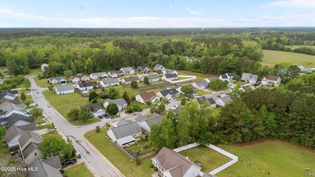 202 Two Oaks Ct, Newport, NC 28570 - drone / aerial view featuring a residential view and a wooded view
