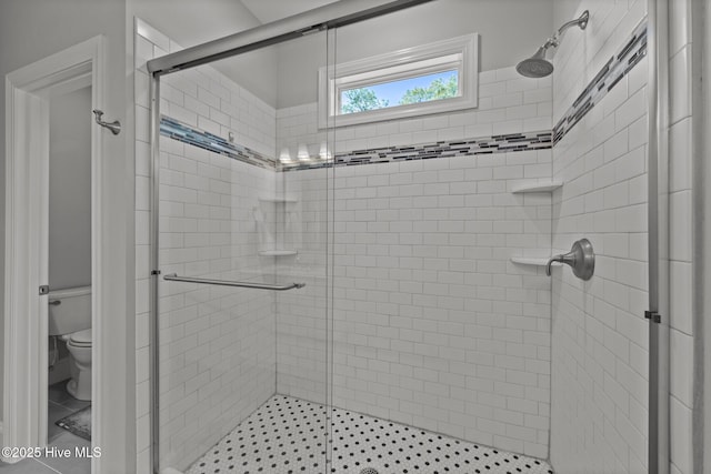 2312 Caracara Dr, New Bern, NC 28560 - full bathroom with toilet and a stall shower