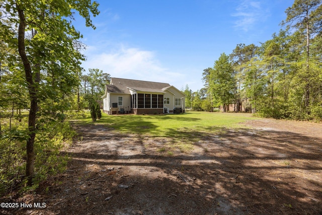 exterior space with a sunroom
