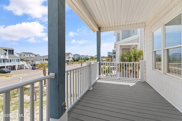 6621 W Beach Dr, Oak Island, NC 28465 - balcony with a residential view