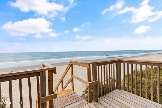 6621 W Beach Dr, Oak Island, NC 28465 - view of community with view of water and beach