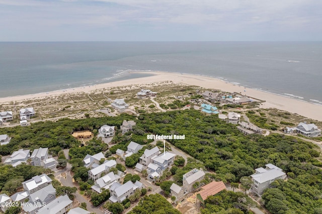 801 Federal Rd, Bald Head Island, NC 28461 - aerial view of property and surrounding area with extended coastline and nearby suburban area