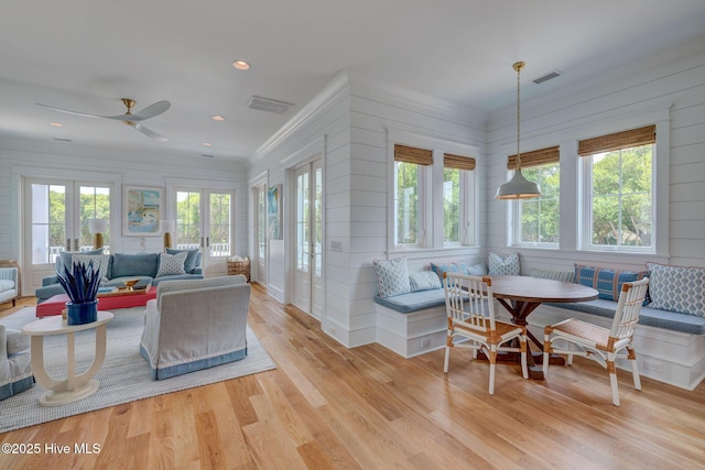 801 Federal Rd, Bald Head Island, NC 28461 - sunroom featuring french doors and healthy amount of natural light