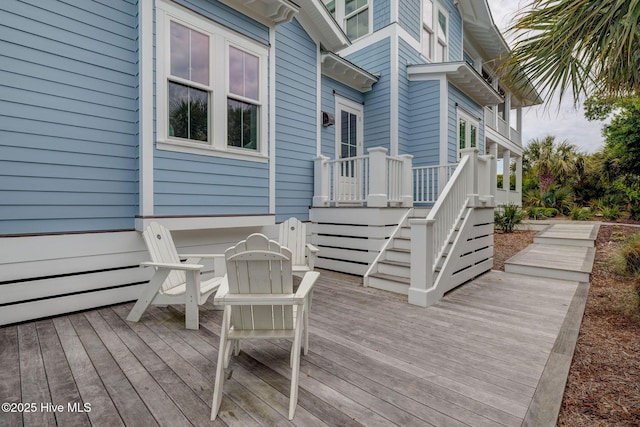 801 Federal Rd, Bald Head Island, NC 28461 - view of wooden terrace