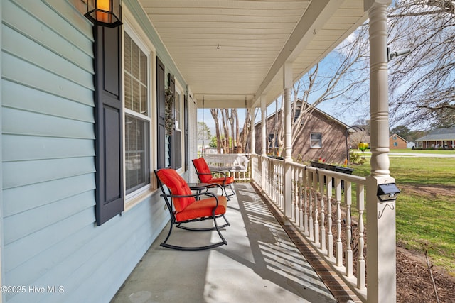 1714 Darian Dr, Elizabeth City, NC 27909 - view of patio / terrace with covered porch