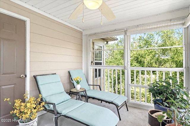 260 S Crow Creek Dr NW Lot 18, Calabash, NC 28467 - sunroom / solarium with a ceiling fan