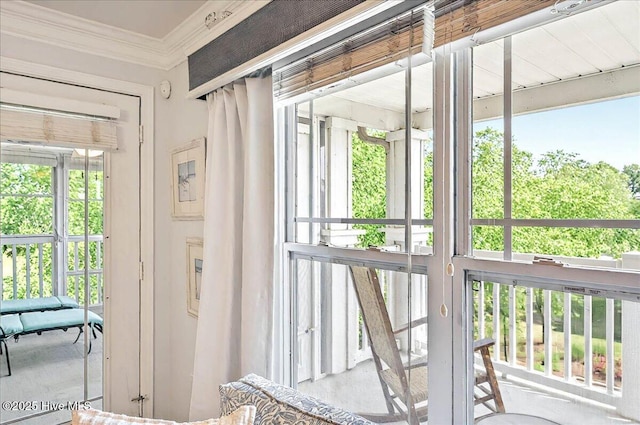 260 S Crow Creek Dr NW Lot 18, Calabash, NC 28467 - doorway to outside featuring a healthy amount of sunlight and ornamental molding