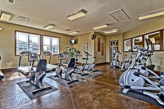 260 S Crow Creek Dr NW Lot 18, Calabash, NC 28467 - exercise room with visible vents and baseboards
