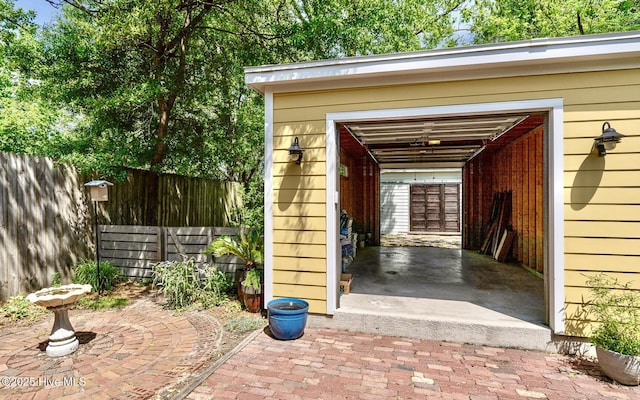 2111 Gibson Ave, Wilmington, NC 28403 - view of outbuilding with fence