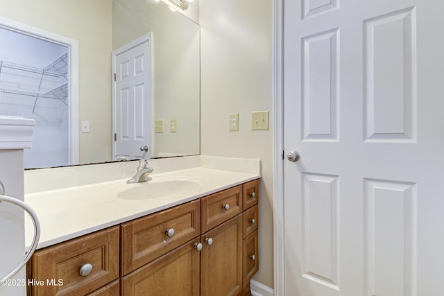 bathroom featuring vanity