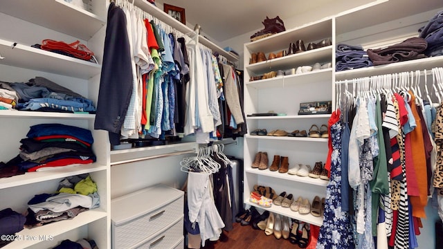 2417 Turtle Bay Dr, New Bern, NC 28562 - walk in closet with wood finished floors