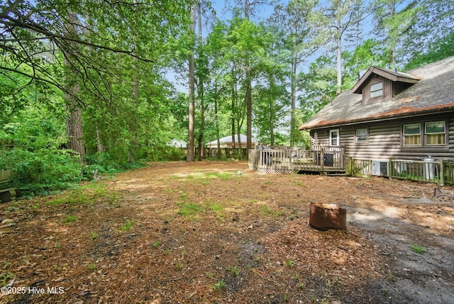 167 Puddin Ridge Rd, Moyock, NC 27958 - view of yard featuring a deck