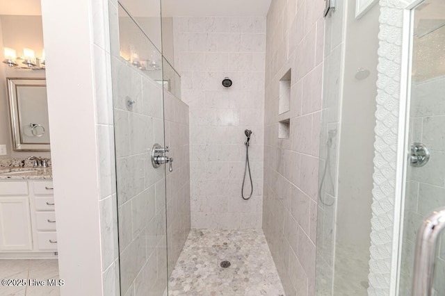 22 Calhoun Ln, Pinehurst, NC 28374 - full bath featuring a shower stall and vanity