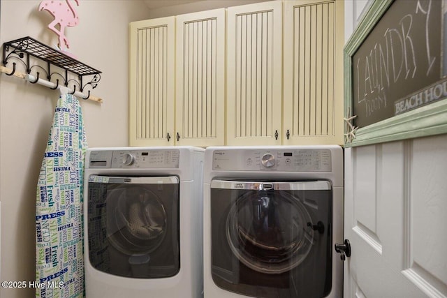1 Gatha Ln, Ocean Isle Beach, NC 28469 - laundry area with cabinet space and washing machine and clothes dryer