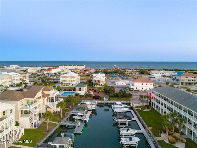 1 Gatha Ln, Ocean Isle Beach, NC 28469 - drone / aerial view featuring a water view