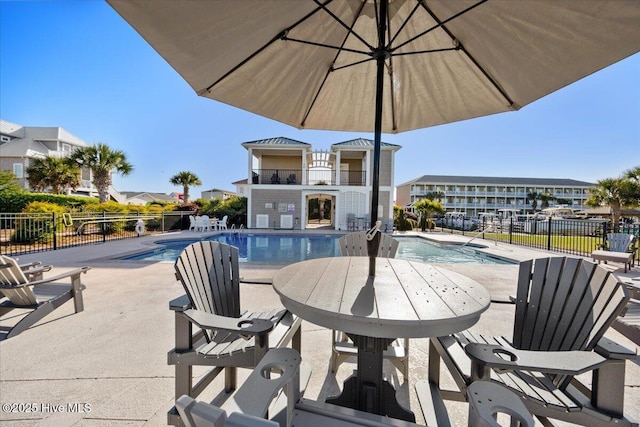 1 Gatha Ln, Ocean Isle Beach, NC 28469 - community pool with a patio and fence