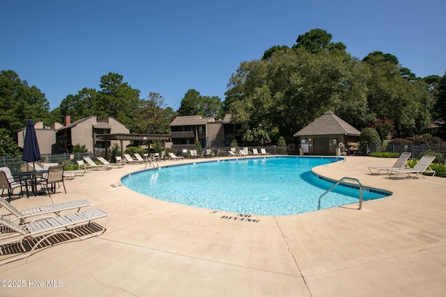 250 Sugar Gum Ln Unit 156, Pinehurst, NC 28374 - pool with a patio and fence