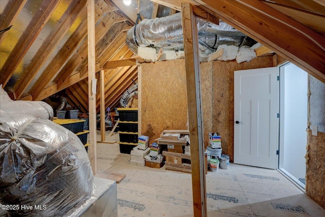 attic featuring visible vents