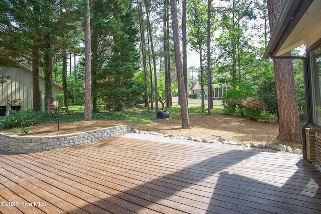 view of wooden terrace