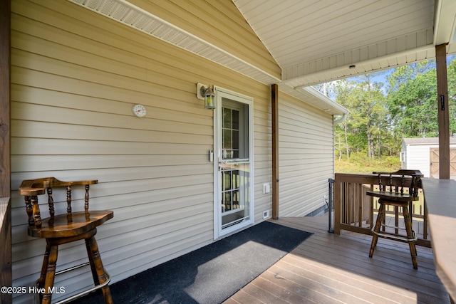 view of deck