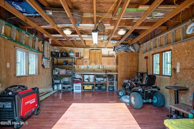 view of storage area