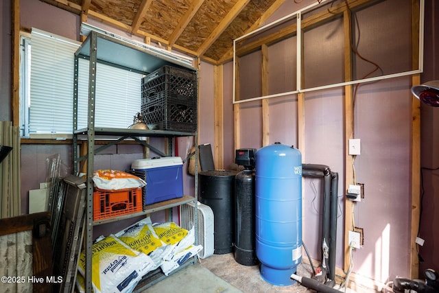 view of storage area