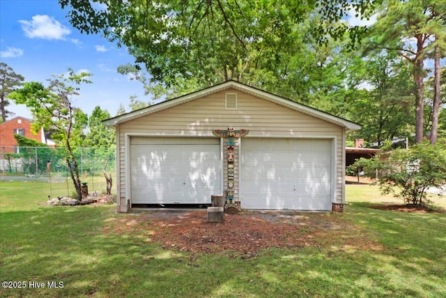 105 Harbor Dr, Washington, NC 27889 - detached garage with fence