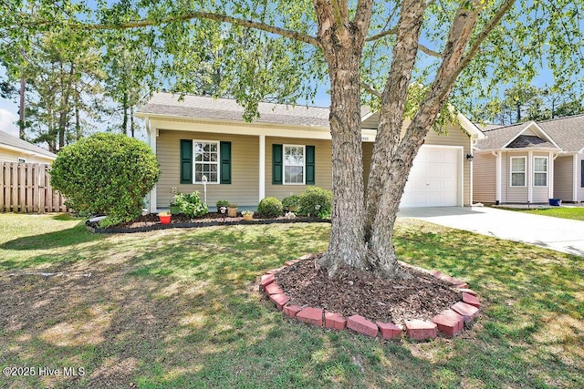 1005 Bellmark Ct, Leland, NC 28451 - single story home with concrete driveway and an attached garage