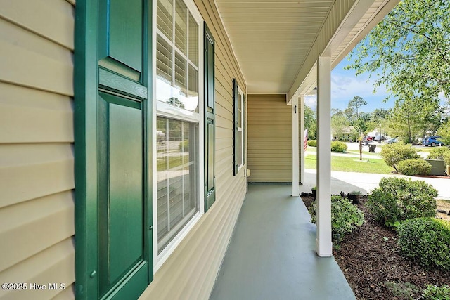 1005 Bellmark Ct, Leland, NC 28451 - view of patio / terrace with covered porch