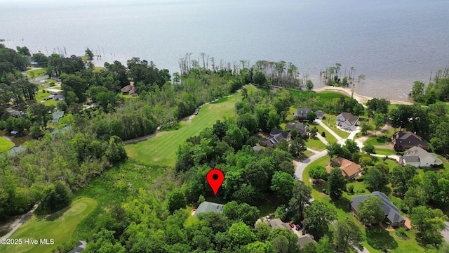 163 Middleton Dr, Hertford, NC 27944 - birds eye view of property featuring a residential view and a water view