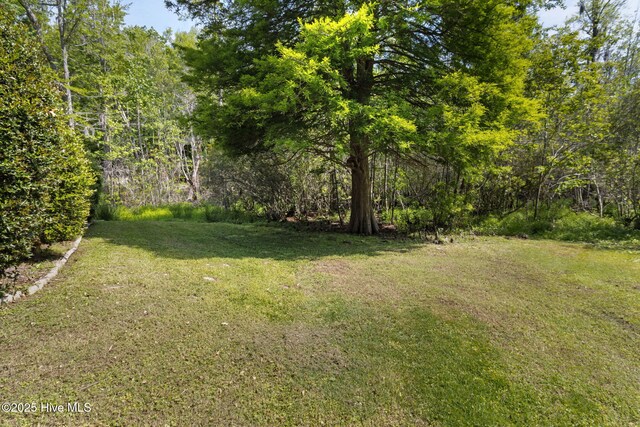 163 Middleton Dr, Hertford, NC 27944 - view of yard with a wooden deck