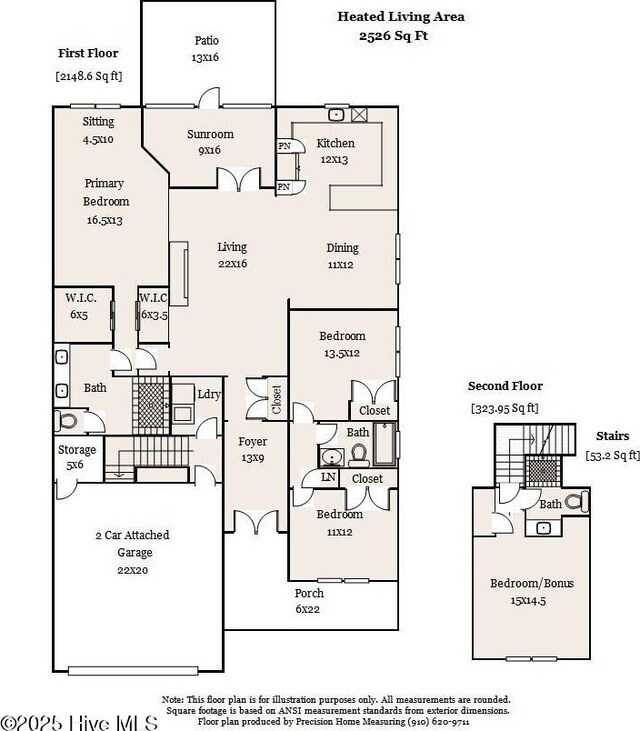 661 Jenoa Loop, Castle Hayne, NC 28429 - property floor plan