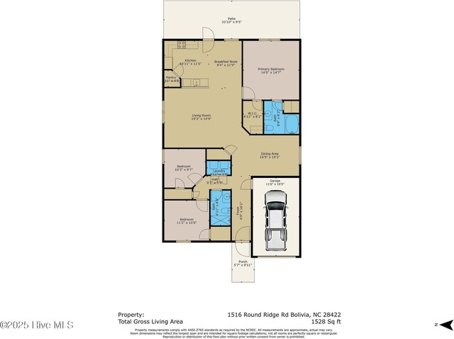 1516 Round Ridge Rd SE, Bolivia, NC 28422 - floor plan