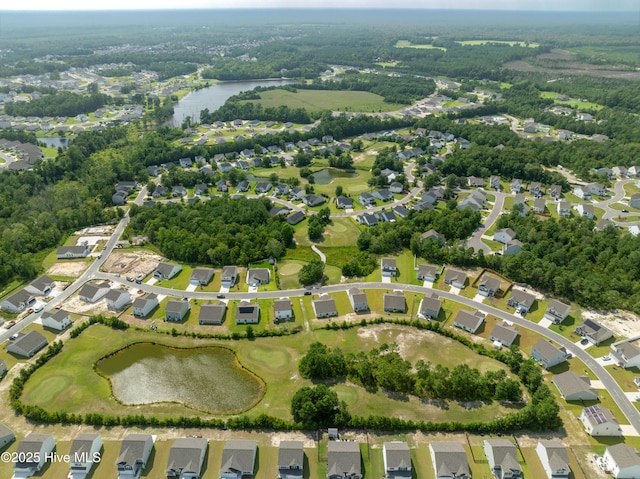 1516 Round Ridge Rd SE, Bolivia, NC 28422 - bird's eye view with a residential view, a water view, and golf course view