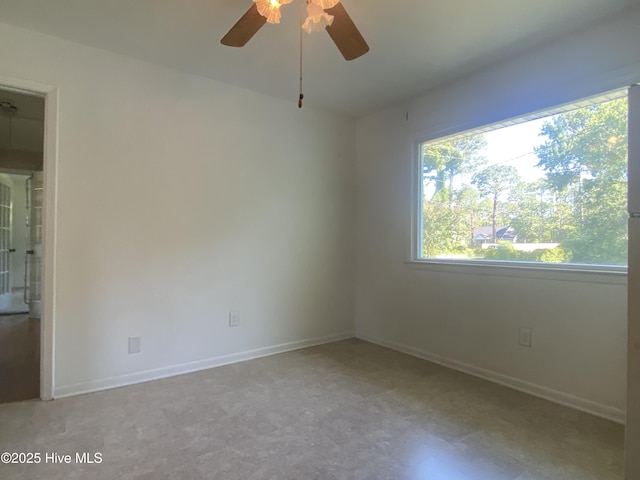 101 N Channel Haven Dr, Wilmington, NC 28409 - empty room featuring ceiling fan and baseboards