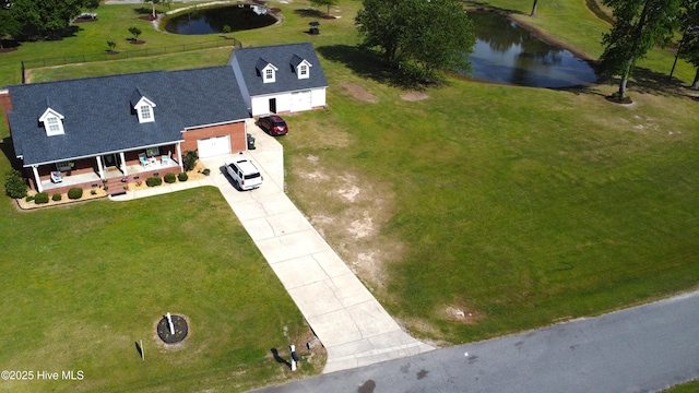 106 Ehrhardt Way, Princeton, NC 27569 - bird's eye view featuring a water view