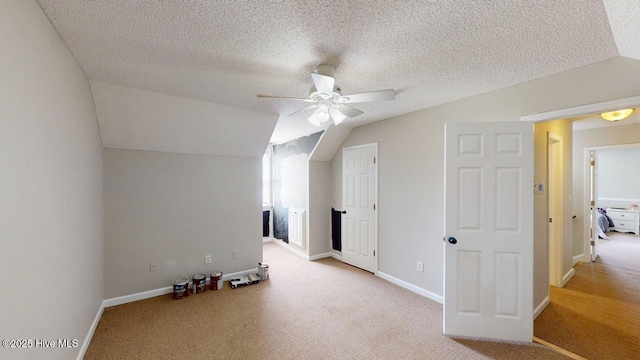 106 Ehrhardt Way, Princeton, NC 27569 - bonus room featuring light colored carpet, baseboards, ceiling fan, and vaulted ceiling