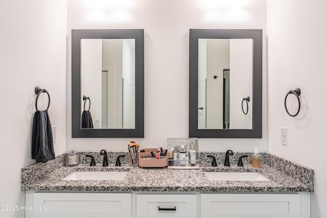 102 Dartmoor Ln, West End, NC 27376 - bathroom with double vanity and a sink