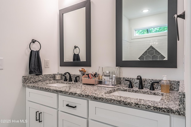 102 Dartmoor Ln, West End, NC 27376 - full bath featuring double vanity and a sink