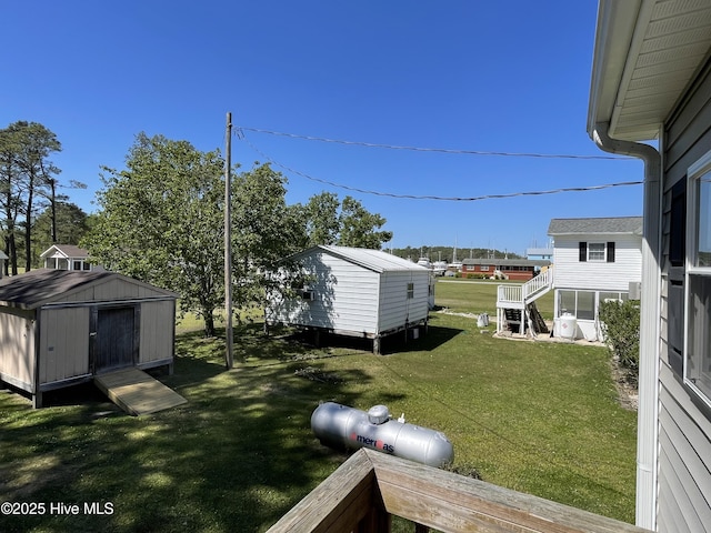 469 Lamont St, Belhaven, NC 27810 - view of yard with an outdoor structure and a shed