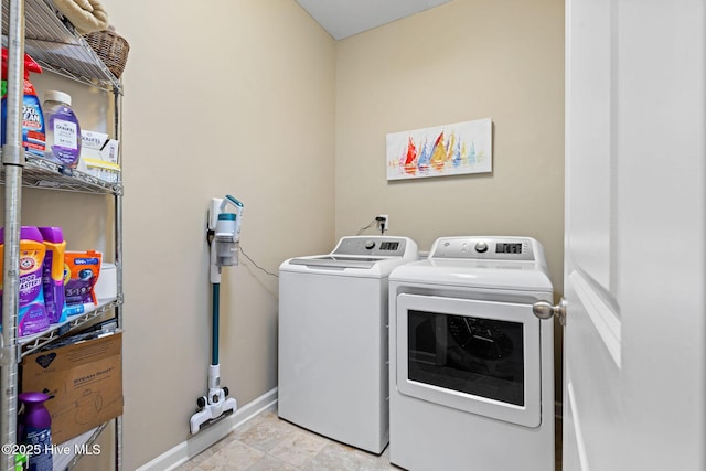 1699 Haldon Ln SE, Bolivia, NC 28422 - washroom featuring independent washer and dryer, laundry area, and baseboards