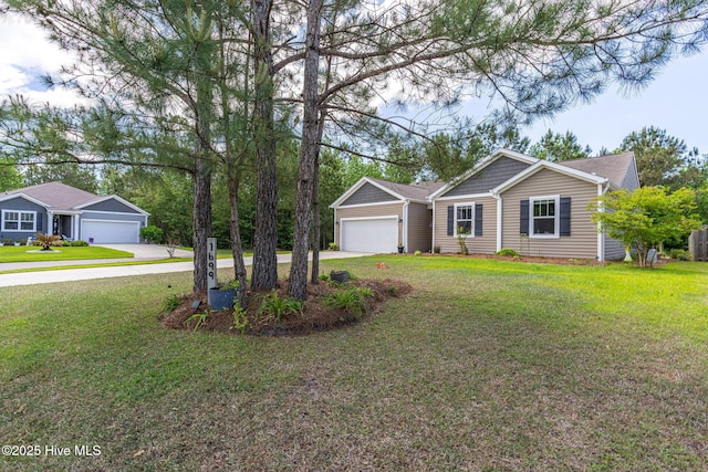 1699 Haldon Ln SE, Bolivia, NC 28422 - ranch-style house featuring a garage, driveway, and a front yard