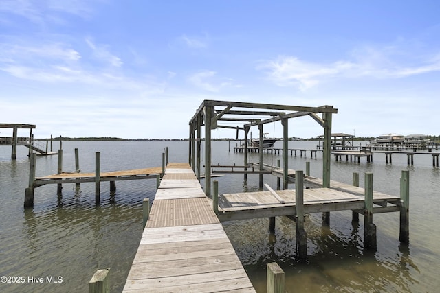 995 Chadwick Shores Dr, Sneads Ferry, NC 28460 - dock featuring a water view