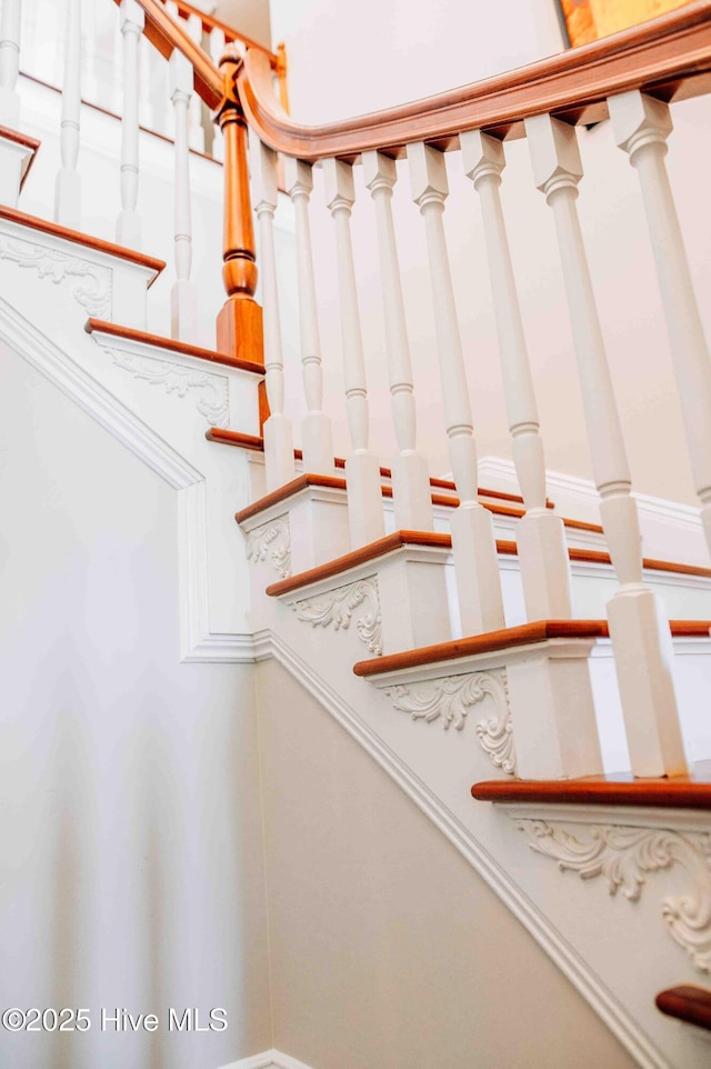 view of stairs