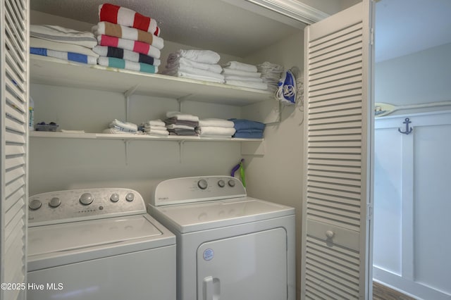 1774 New River Inlet Rd Unit 5, North Topsail Beach, NC 28460 - laundry room with laundry area and washing machine and dryer