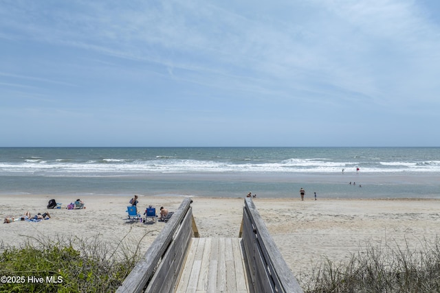 1774 New River Inlet Rd Unit 5, North Topsail Beach, NC 28460 - water view featuring a view of the beach