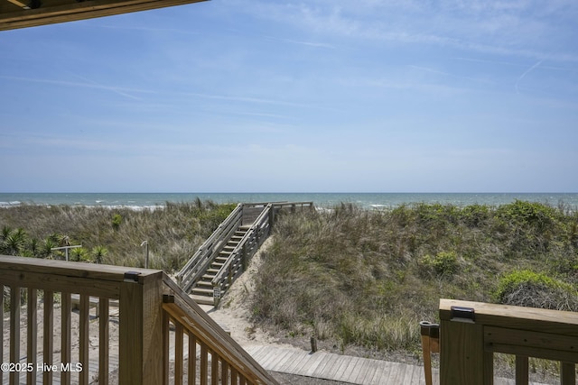 1774 New River Inlet Rd Unit 5, North Topsail Beach, NC 28460 - property view of water featuring a view of the beach